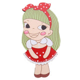 Maxbell Maxbell Cute Cartoon Pattern Wooden Mirror Kids Hand Pocket Mirror Cosplay Toys #5