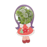 Maxbell Maxbell Cute Cartoon Pattern Wooden Mirror Kids Hand Pocket Mirror Cosplay Toys #6