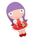 Maxbell Maxbell Cute Cartoon Pattern Wooden Mirror Kids Hand Pocket Mirror Cosplay Toys #6