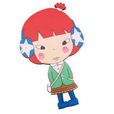 Maxbell Maxbell Cute Cartoon Pattern Wooden Mirror Kids Hand Pocket Mirror Cosplay Toys #9