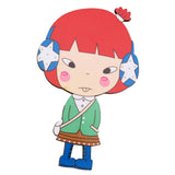 Maxbell Maxbell Cute Cartoon Pattern Wooden Mirror Kids Hand Pocket Mirror Cosplay Toys #9