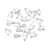 Maxbell 20PCS 12 X 10mm Silver Plated Metal Clip On Earring Earwire Jewelry Findings - Aladdin Shoppers