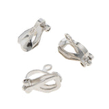 Maxbell 20PCS 12 X 10mm Silver Plated Metal Clip On Earring Earwire Jewelry Findings - Aladdin Shoppers