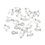 Maxbell 20PCS 12 X 10mm Silver Plated Metal Clip On Earring Earwire Jewelry Findings - Aladdin Shoppers