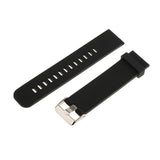 Maxbell Durable Men Silicone Waterproof Sports Watchband Strap Deployment Clasp 22mm