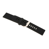 Maxbell Durable Men Silicone Waterproof Sports Watchband Strap Deployment Clasp 22mm