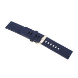 Maxbell Durable Men Silicone Waterproof Sports Watchband Strap Deployment Clasp 22mm