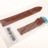 Maxbell Leather Watch Band Butterfly Deployment Clasp Buckle Brown 20mm - Aladdin Shoppers