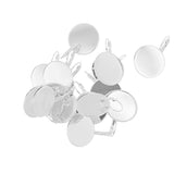 Maxbell 12 Pieces Leveback Earring Pad Glue On Findings Jewelry Making Silver White - Aladdin Shoppers