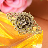 Maxbell Antique Alloy Machinery Gears Vintage Gothic Steampunk Ring Womens Jewelry - Aladdin Shoppers