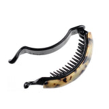 Maxbell 2pcs Lady Large Acetate Banana Hair Clips Hair Clamps Claws Ponytail Holder