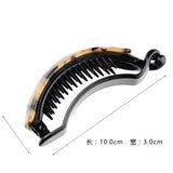 Maxbell 2pcs Lady Large Acetate Banana Hair Clips Hair Clamps Claws Ponytail Holder