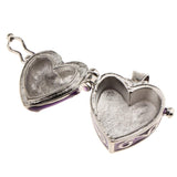 Maxbell 2pcs Love Heart Urn Cremation Keepsake Pendant Memorial Jewelry Casket