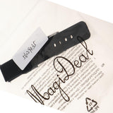 Maxbell 20mm Silicone Waterproof Sports Watchband Strap Deployment Clasp Black - Aladdin Shoppers