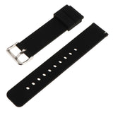 Maxbell 20mm Silicone Waterproof Sports Watchband Strap Deployment Clasp Black - Aladdin Shoppers