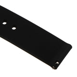 Maxbell 20mm Silicone Waterproof Sports Watchband Strap Deployment Clasp Black - Aladdin Shoppers