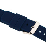 Maxbell 20mm Silicone Waterproof Sports Watchband Strap Deployment Clasp Navy Blue - Aladdin Shoppers