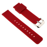 Maxbell 20mm Silicone Waterproof Sports Watchband Strap Deployment Clasp Wine Red - Aladdin Shoppers