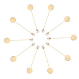 Maxbell 10Pcs Pearl Lapel Stick Pin Base Brooch Glue on Collar Suit Lapel Pin 78mm - Aladdin Shoppers