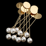 Maxbell 10Pcs Pearl Lapel Stick Pin Base Brooch Glue on Collar Suit Lapel Pin 78mm - Aladdin Shoppers