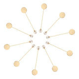 Maxbell 10Pcs Pearl Lapel Stick Pin Base Brooch Glue on Collar Suit Lapel Pin 78mm - Aladdin Shoppers