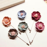 Maxbell 2x10Pcs Silver Lapel Stick Pin Base Brooch Glue on Collar Suit Lapel Pin 15mm