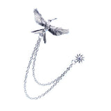 Maxbell Tassel Chain Brooch Flying Eagle Women Men's Tassel Brooch Corsage Silver - Aladdin Shoppers