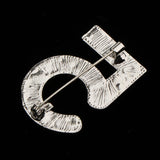 Maxbell 2 Pieces Crystal Rhinestone Imitation Pearls Number 5 Brooch Pin Jewelry