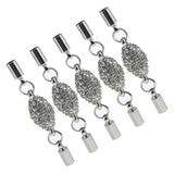 5 Pieces Rhinestone Inlay Magnetic Clasps for Necklace Bracelet Connector