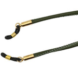 Maxbell Maxbell Sport Eyeglasses Holder Cord PU Leather Rope Strap Sunglasses Retainer Green