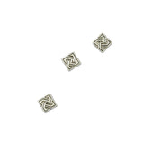 Maxbell 100 Pieces Celtic Knot Square Shape Tibetan Silver Loose Beads Jewelry Findings - Aladdin Shoppers