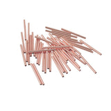 Maxbell 200 Pieces Rose Gold and Silver White Straight Tube Spacer Beads 20mmx1.5mm