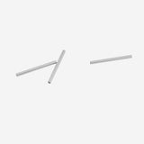 Maxbell 200 Pieces Rose Gold and Silver White Straight Tube Spacer Beads 20mmx1.5mm