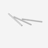 Maxbell 200 Pieces Rose Gold and Silver White Straight Tube Spacer Beads 20mmx1.5mm