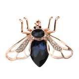 Maxbell Crystal Rhinestone Bee Brooches Hijab Pins for women Jewelry Gift Blue - Aladdin Shoppers