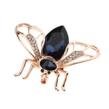 Maxbell Crystal Rhinestone Bee Brooches Hijab Pins for women Jewelry Gift Blue - Aladdin Shoppers