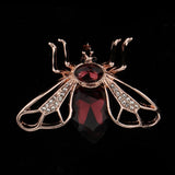 Maxbell Crystal Rhinestone Bee Brooches Hijab Pins for women Jewelry Gift Purple - Aladdin Shoppers