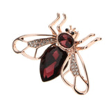 Maxbell Crystal Rhinestone Bee Brooches Hijab Pins for women Jewelry Gift Purple - Aladdin Shoppers