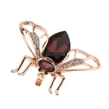 Maxbell Crystal Rhinestone Bee Brooches Hijab Pins for women Jewelry Gift Purple - Aladdin Shoppers