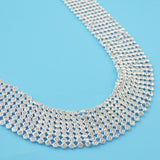 Maxbell Maxbell Bikini Sexy Crystal Rhinestone Metal Bra Vest Body Chain Club Party Silver