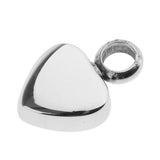 Maxbell 3pcs Both Side Glossy Heart Stainless Steel Keepsake DIY Engraved Pendants