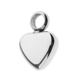 Maxbell 3pcs Both Side Glossy Heart Stainless Steel Keepsake DIY Engraved Pendants