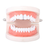 Maxbell Rhinestone Bar Teeth 18K Gold Plated Cap Fang Hip Hop Grills Silver - Aladdin Shoppers