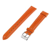 Maxbell Leather Watch Strap 12mm-20mm Wristband for Men Women 12mm Orange - Aladdin Shoppers