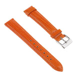 Maxbell Leather Watch Strap 12mm-20mm Wristband for Men Women 12mm Orange - Aladdin Shoppers
