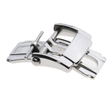 Maxbell 2pcs Stainless Steel Deployment Butterfly Buckle Clasp for Watch Strap 18mm
