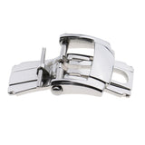 Maxbell 2pcs Stainless Steel Deployment Butterfly Buckle Clasp for Watch Strap 18mm