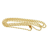 Maxbell 5 Pieces Stainless Steel 2mm Ball Chain Necklace for Men Women Gold - Aladdin Shoppers