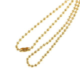 Maxbell 5 Pieces Stainless Steel 2mm Ball Chain Necklace for Men Women Gold - Aladdin Shoppers