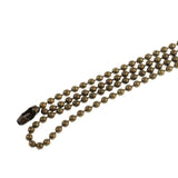 Maxbell 5 Pieces Stainless Steel 2mm Ball Chain Necklace for Men Women Antique Cyan - Aladdin Shoppers